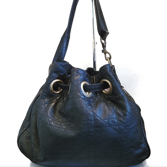 AUTH DIOR Drawstring Bag - Picture 3 of 11